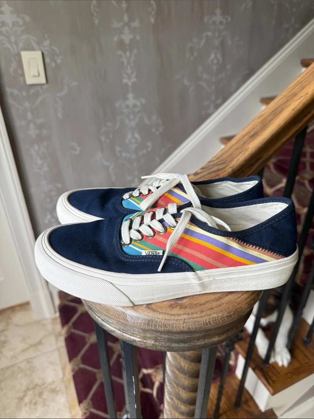 VANS ladies SF retro sneaker size 8 1/2 very good condition men’s size 7 - Picture 4 of 11